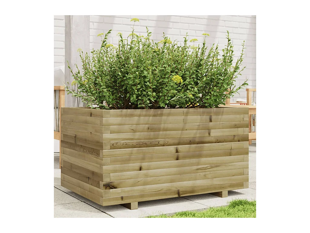Jardinière 90x60x49,5 cm bois de pin imprégné