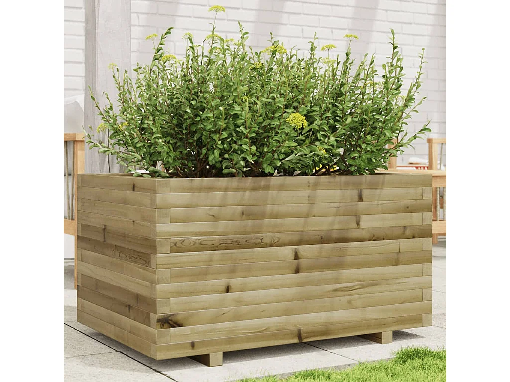 Jardinière 90x60x49,5 cm bois de pin imprégné