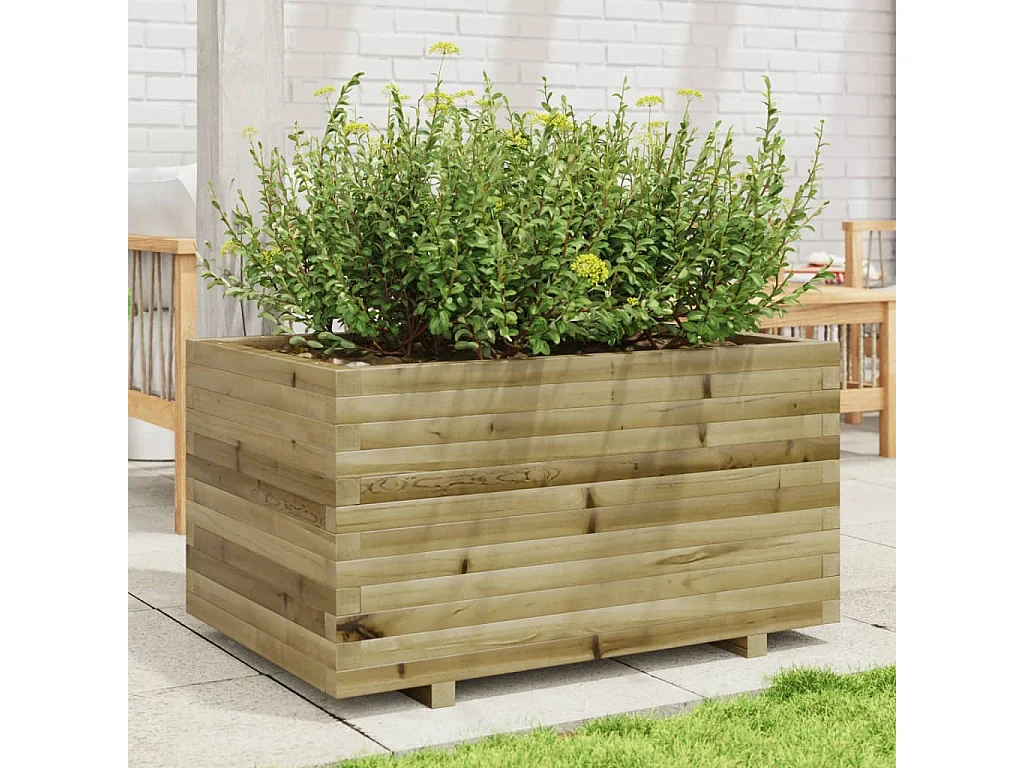 Jardinière 90x60x49,5 cm bois de pin imprégné