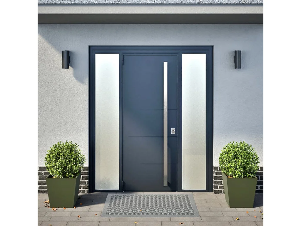 Jardinières 2 pcs vert olive 40x40x40 cm acier