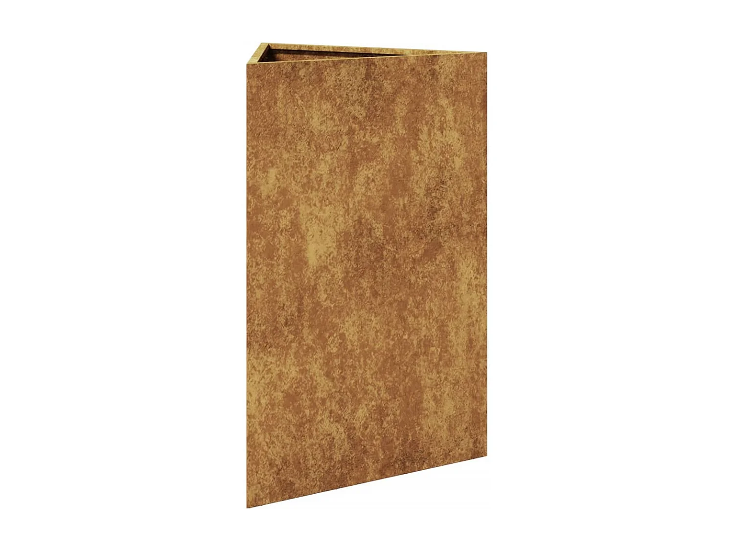 Fioriere 2 pz Triangolari 50x43x75 cm in Acciaio Corten