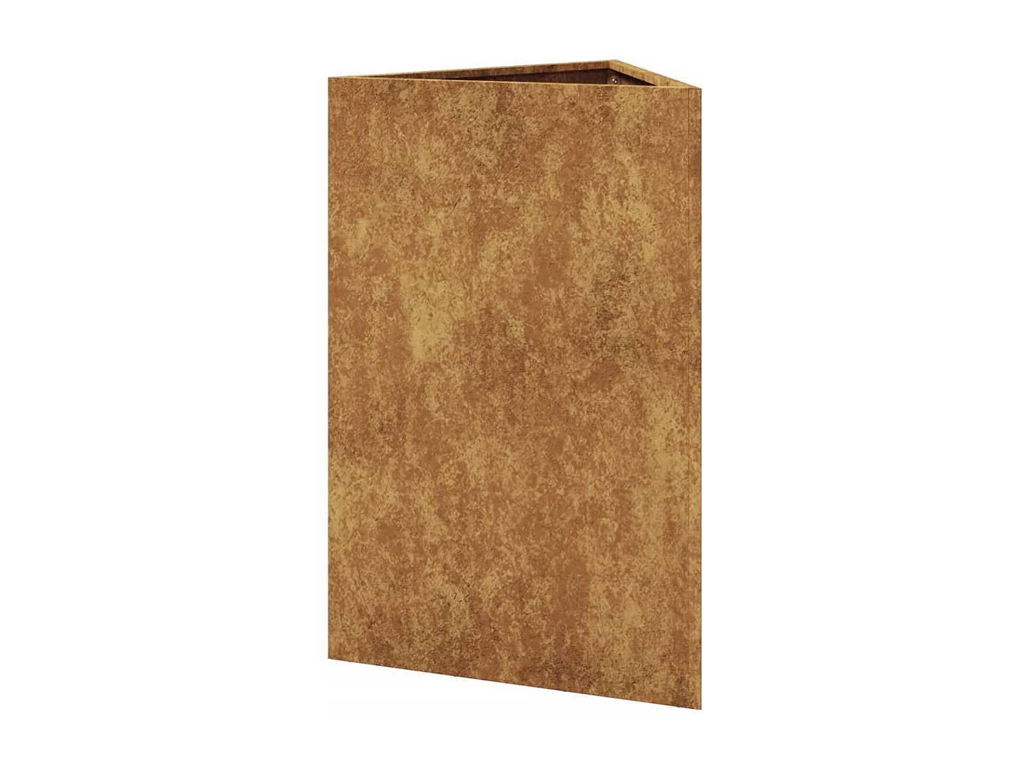 Jardinière triangulaire 50x43x75 cm acier corten