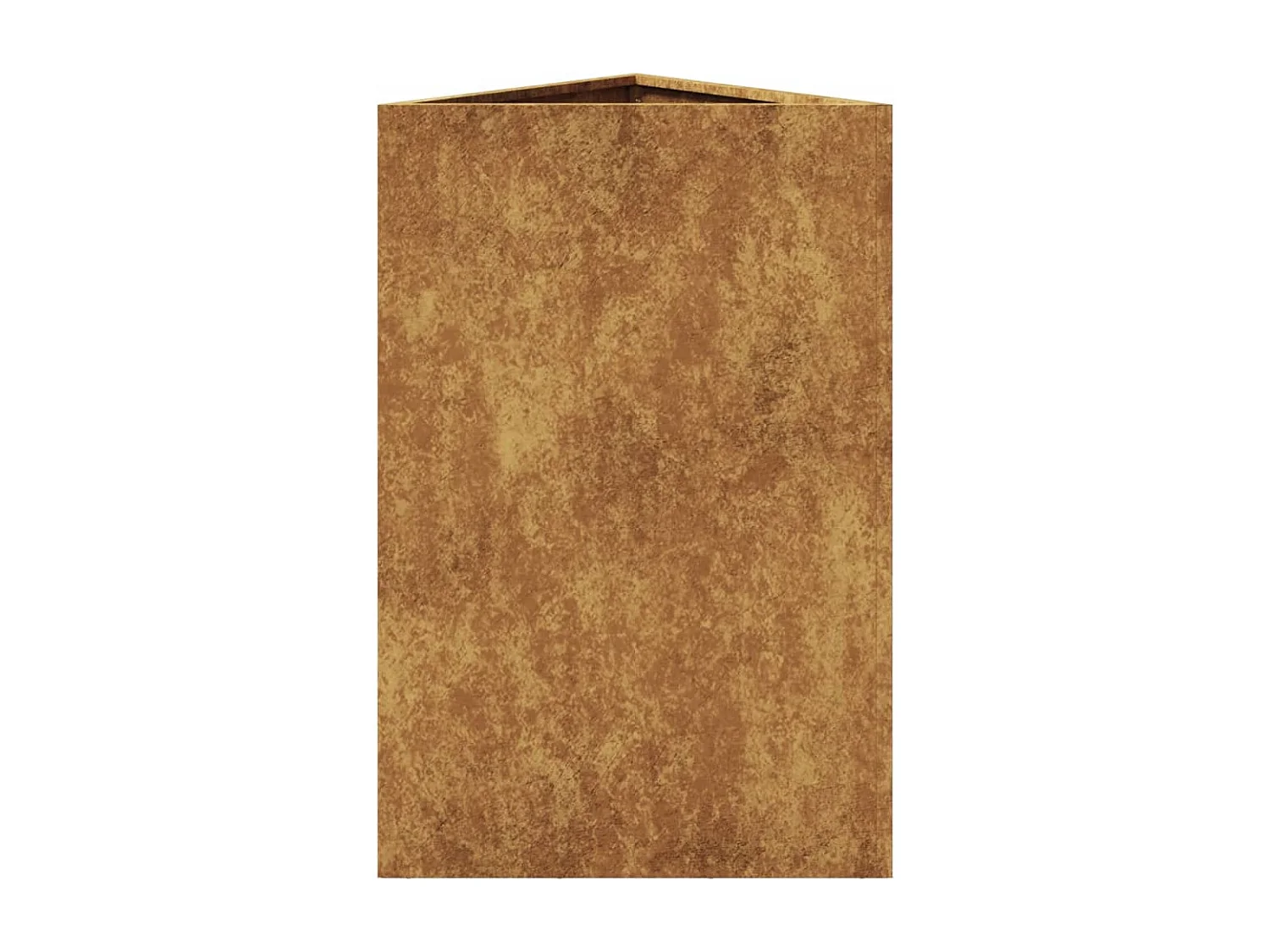Jardinière triangulaire 50x43x75 cm acier corten