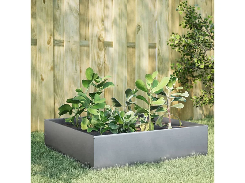 Hochbeet 100x100x25 cm Verzinkter Stahl