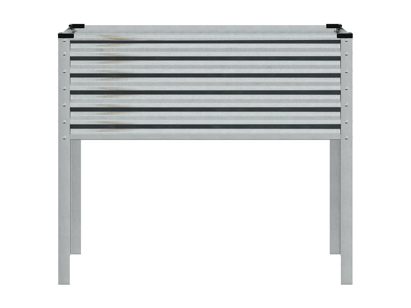 Jardinera de acero galvanizado 100x41x90 cm