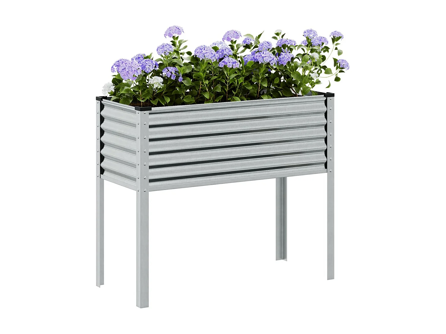 Jardinière 100x41x90 cm acier inoxydable