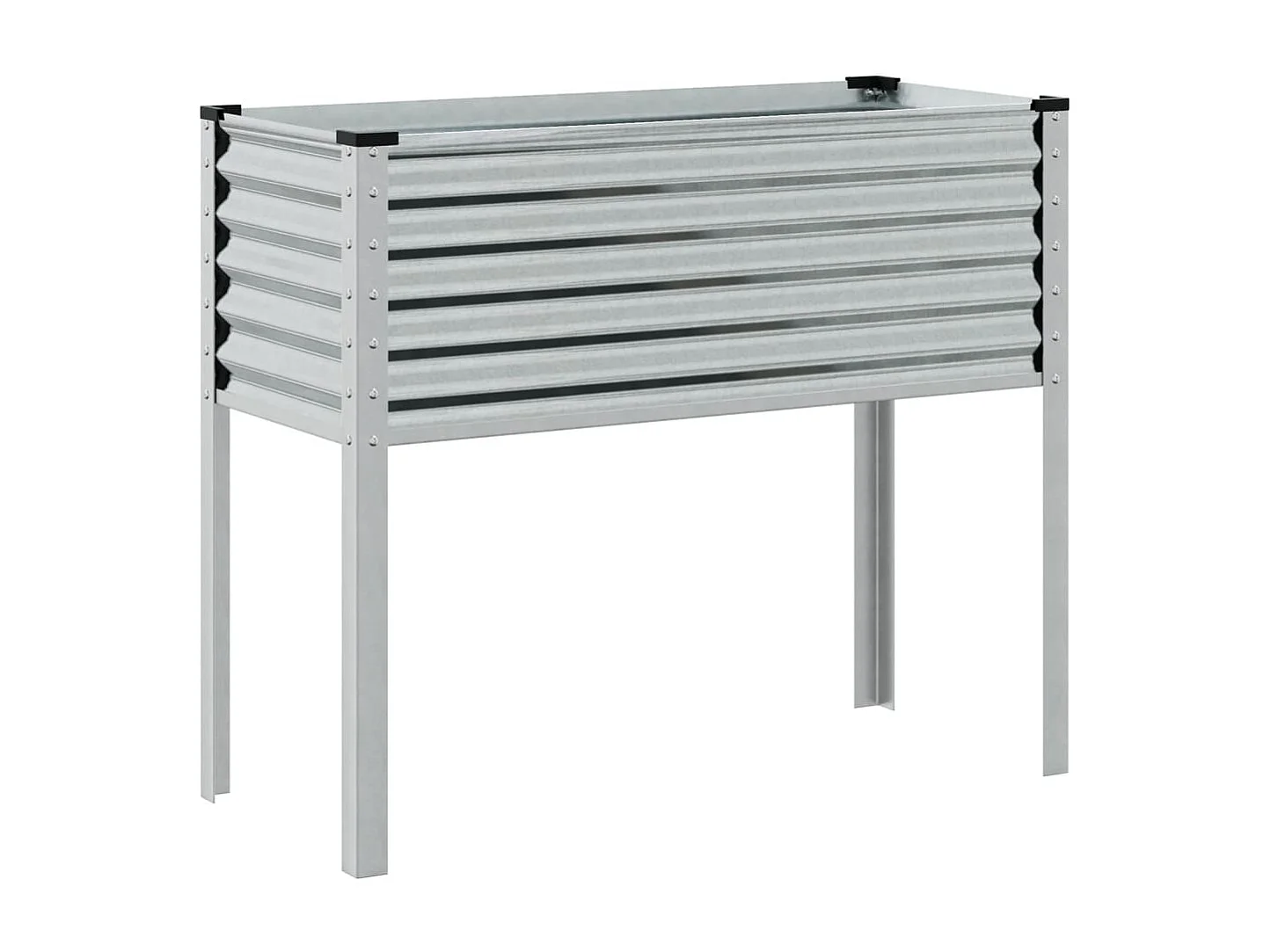 Jardinière 100x41x90 cm acier inoxydable