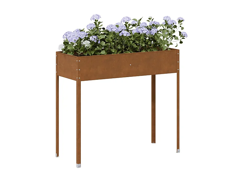 Vaso/floreira 100,5x40,5x90 cm aço resistente às intempéries