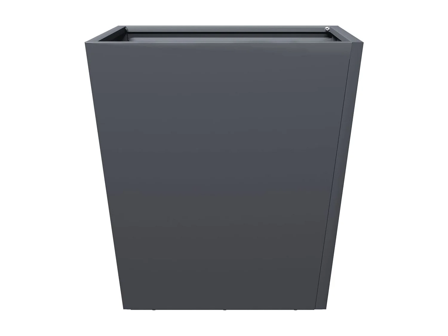 Jardinière anthracite 40x40x40 cm acier