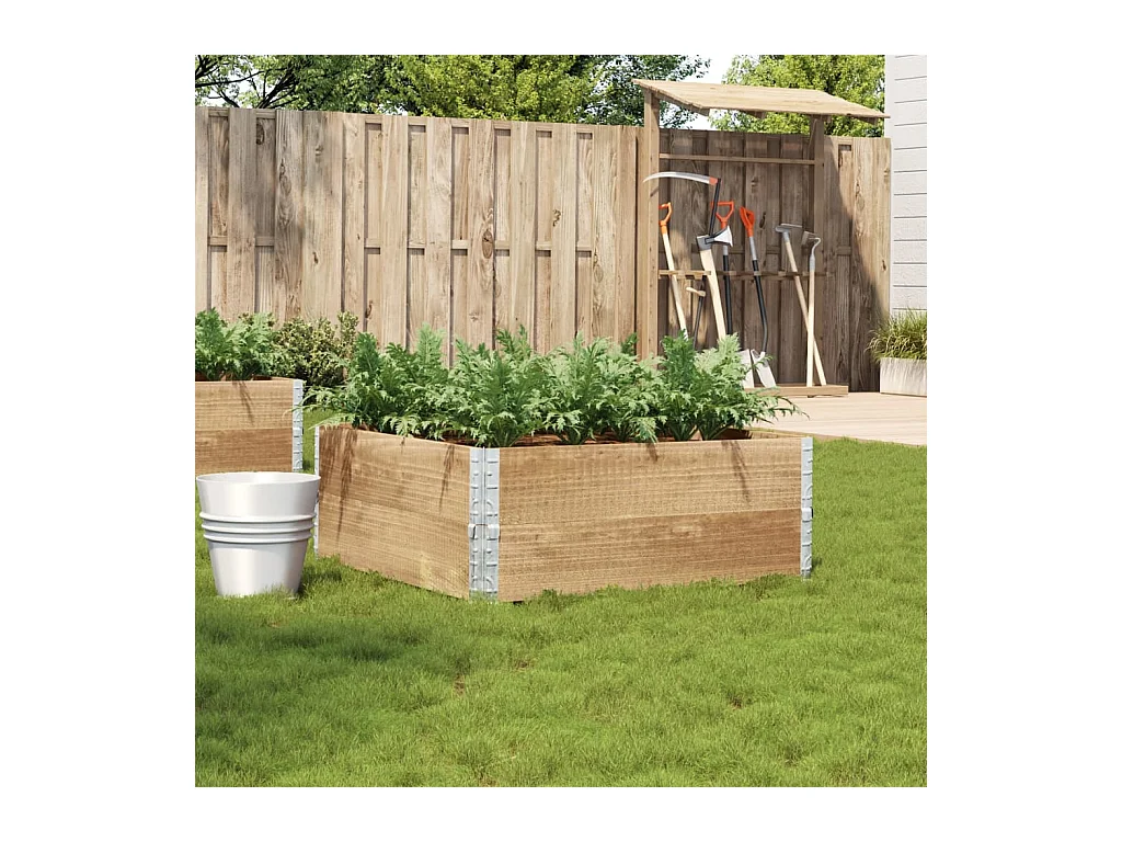 Plantenbak 100x100 cm massief grenenhout