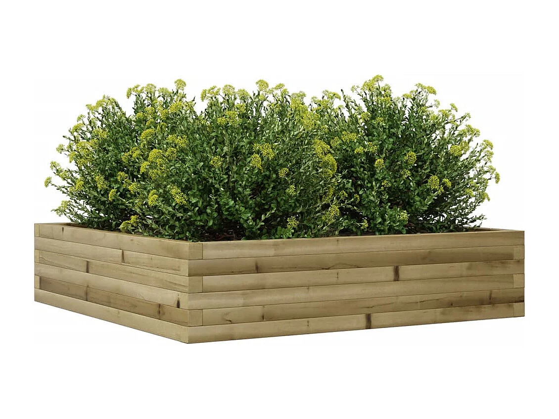 Pflanzkübel 100x100x23 cm Kiefernholz Imprägniert