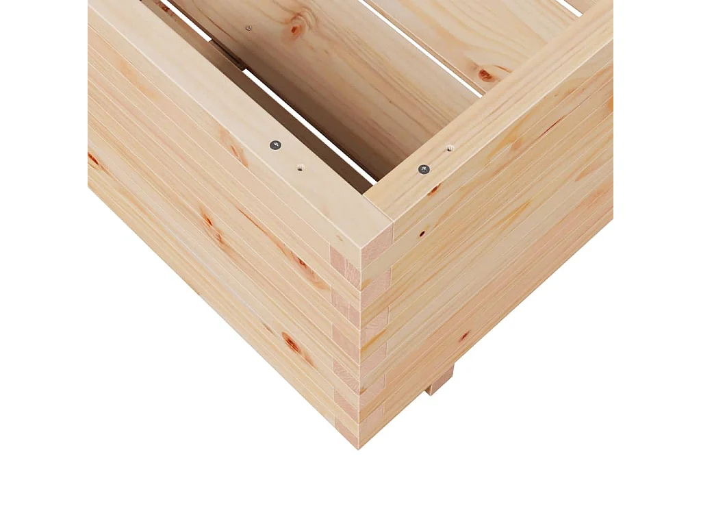 Jardinière 70x70x49,5 cm bois de pin massif