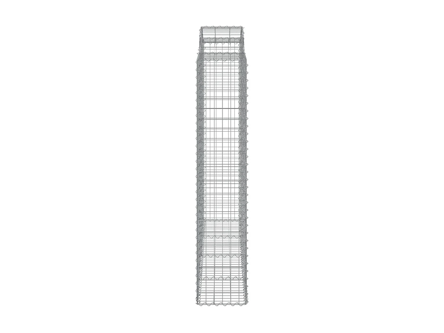 Cestos gabião arqueados 11 pcs 200x50x200/220 ferro galvanizado