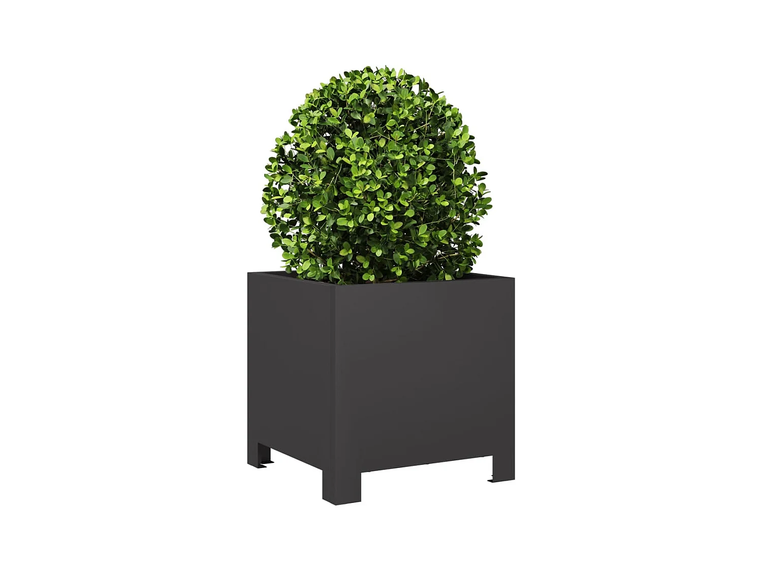 Plantenbak 30x30x30 cm staal zwart