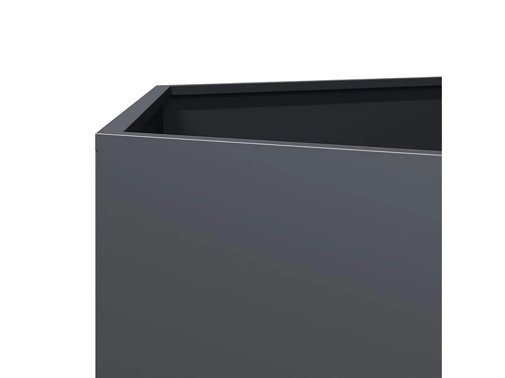 Pflanzkübel Anthrazit Sechseckig 104x90x45 Stahl