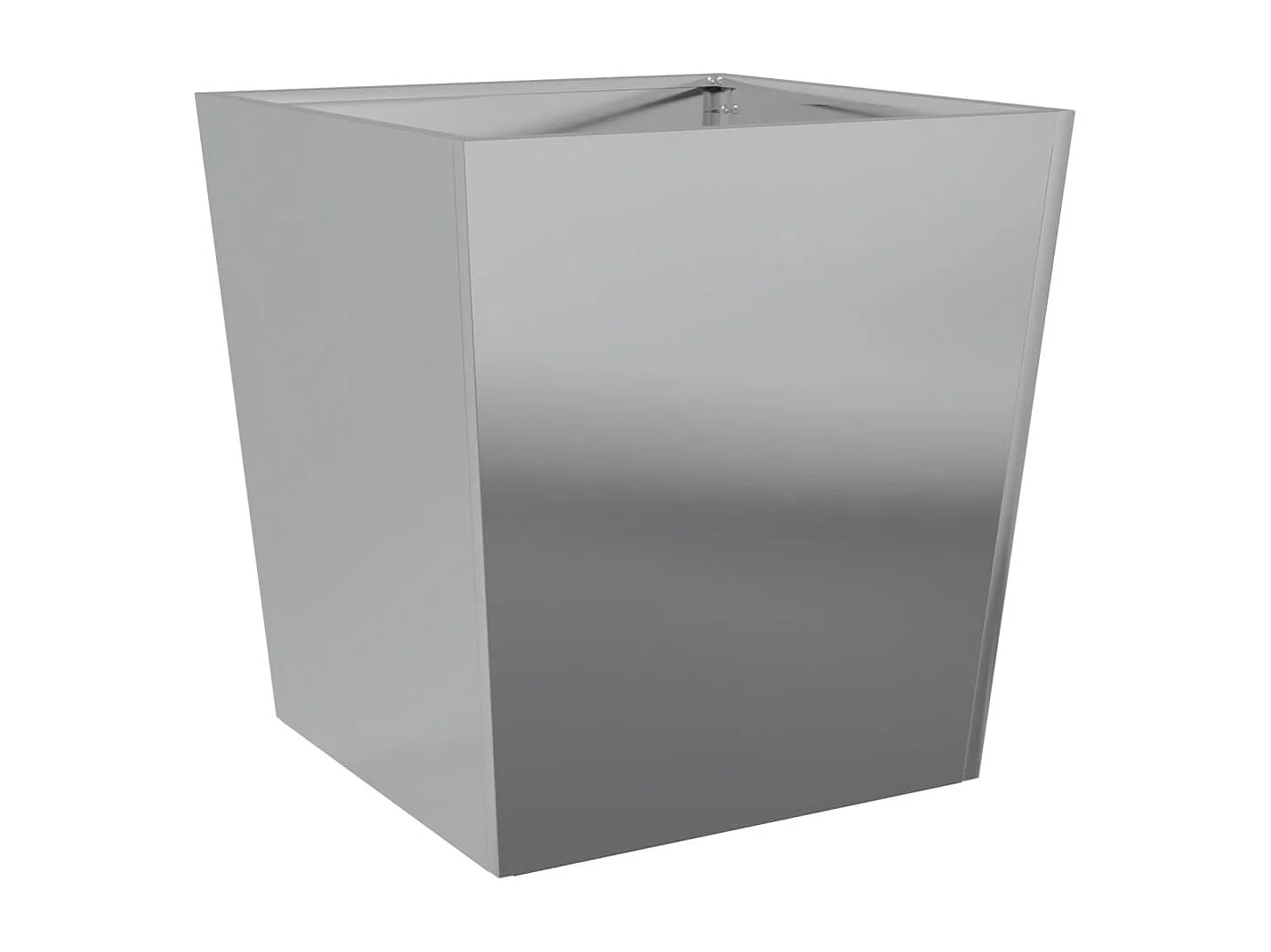 Jardinières 2 pcs 50x50x50 cm acier galvanisé