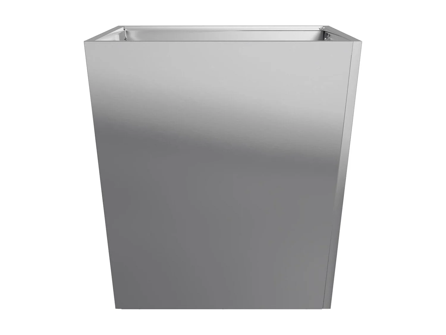 Jardinières 2 pcs 50x50x50 cm acier galvanisé