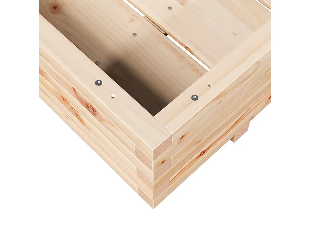 Fioriera da Giardino 90x60x26,5 cm in Legno Massello di Pino