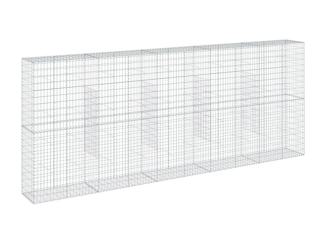 Panier gabion avec couvercle 500x50x200 cm fer galvanisé