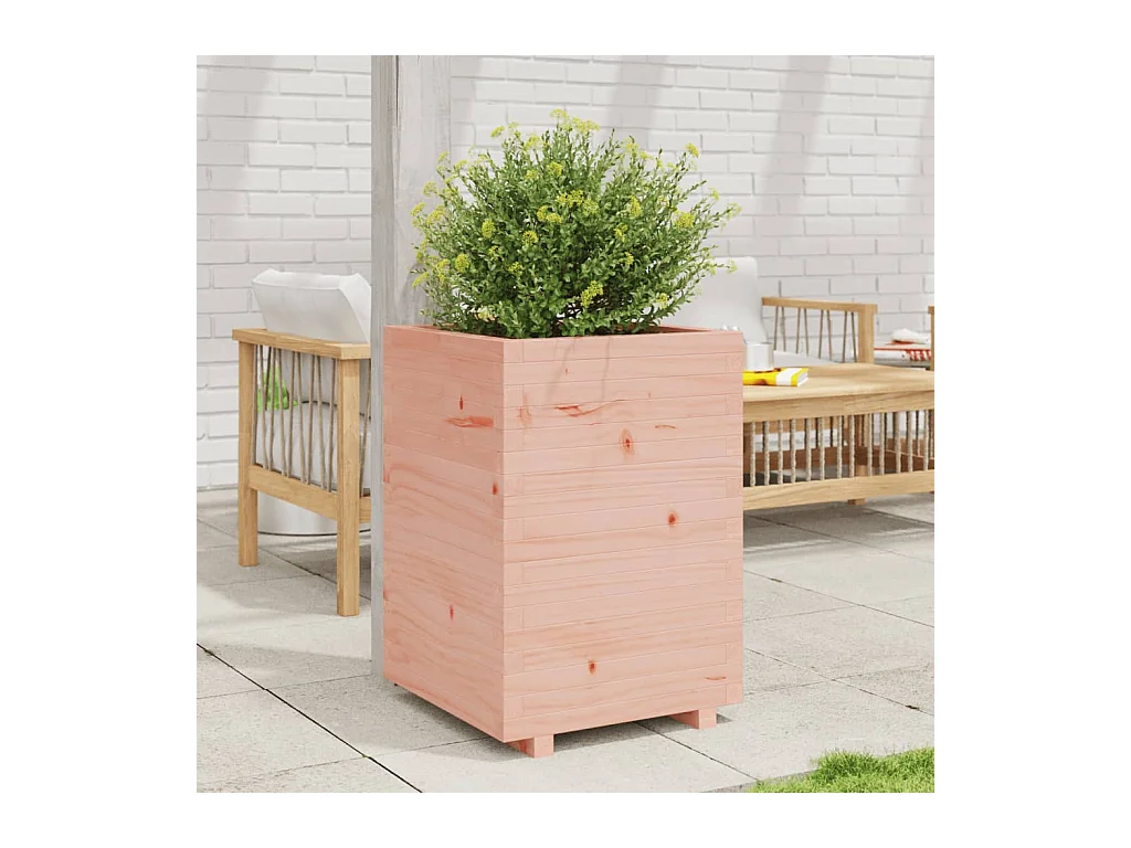 Jardinière 50x50x72,5 cm bois massif de douglas