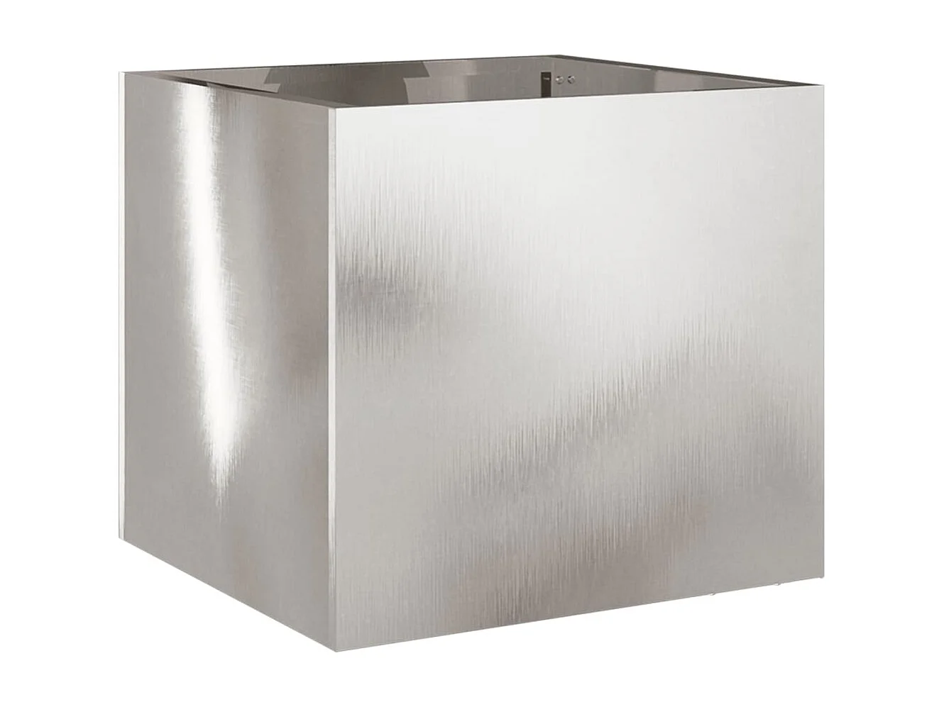 Fioriera Argento 32x30x29 cm in Acciaio Inox