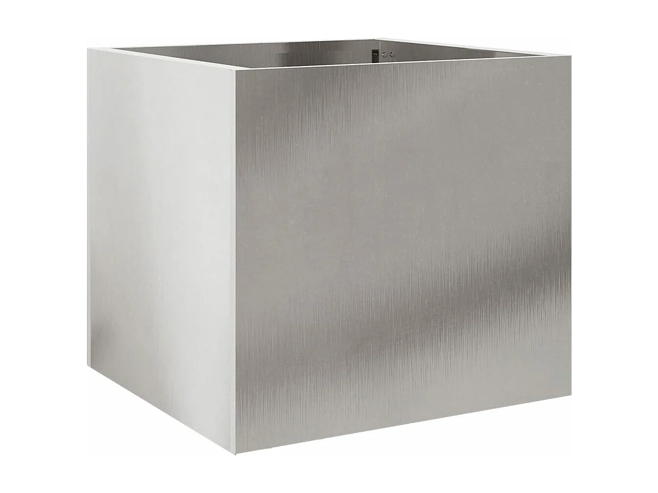 Fioriera Argento 32x30x29 cm in Acciaio Inox