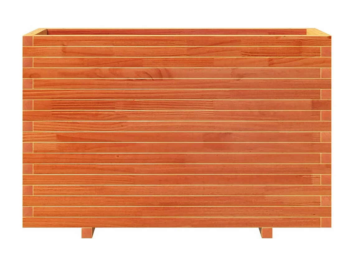 Jardinière cire marron 110x40x72,5 cm bois de pin massif
