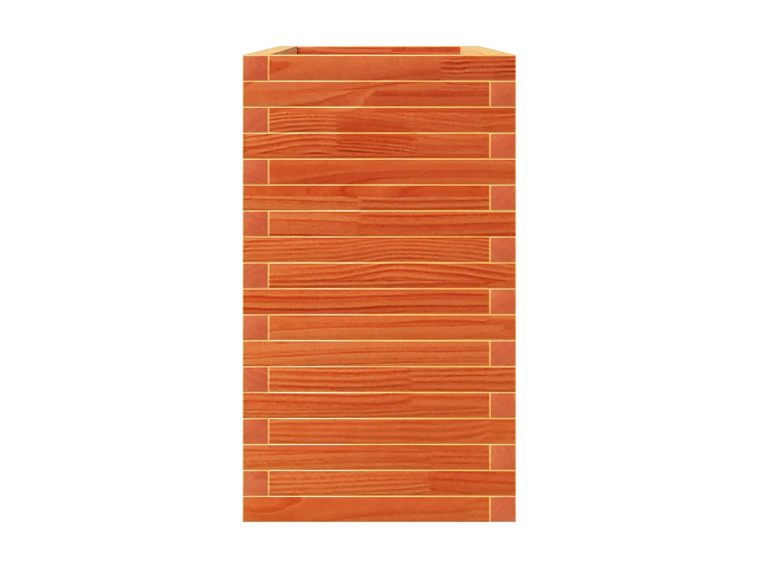 Jardinière cire marron 110x40x72,5 cm bois de pin massif