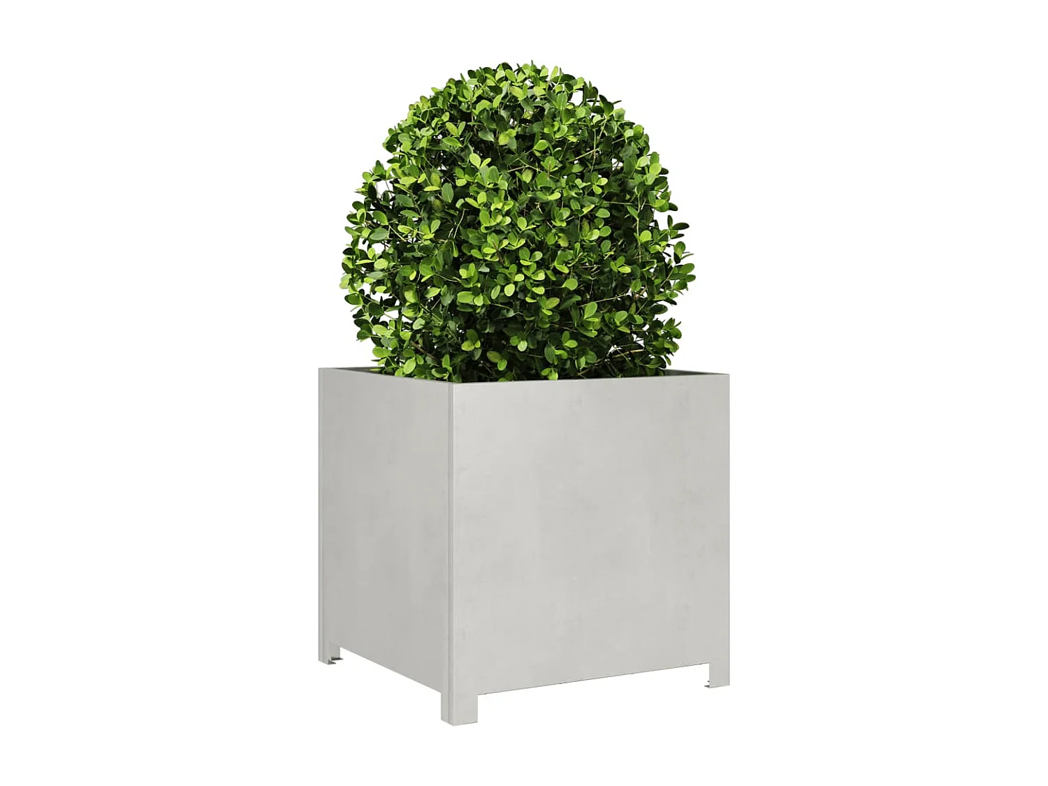 Jardinière 50x50x50 cm acier inoxydable