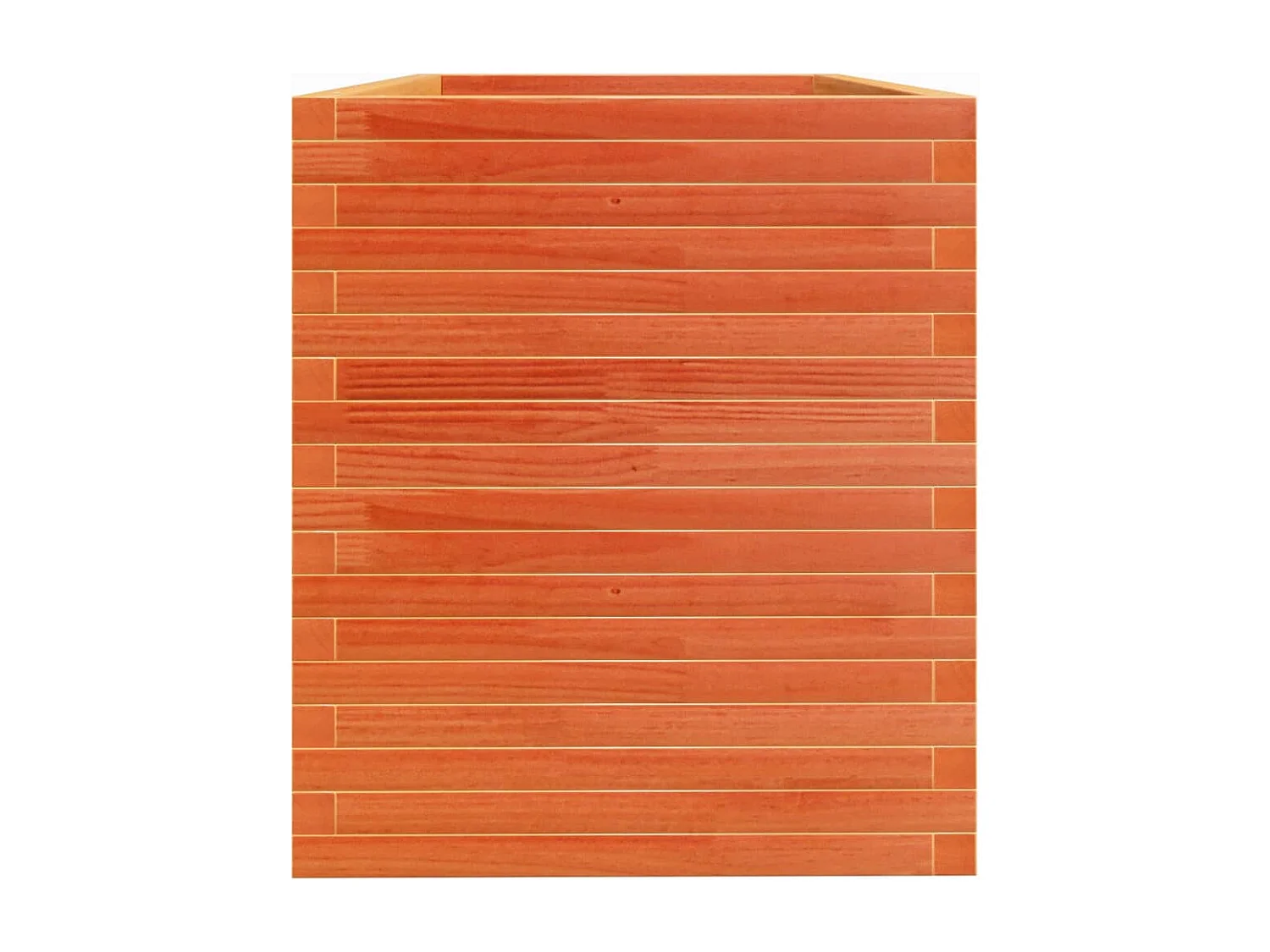 Jardinière cire marron 110x60x68,5 cm bois de pin massif