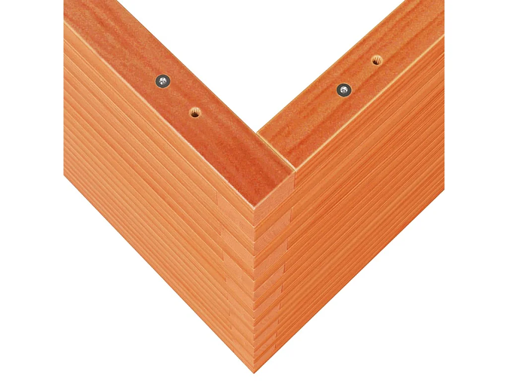 Jardinière cire marron 110x60x68,5 cm bois de pin massif