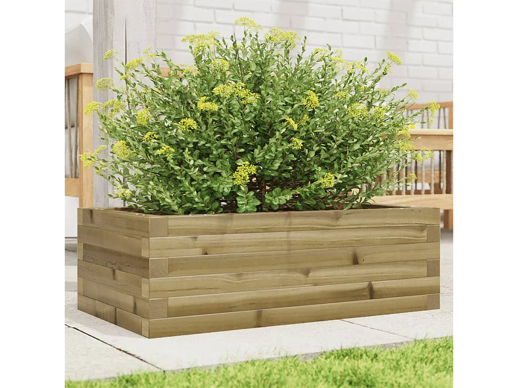 Jardinière 70x40x23 cm bois de pin imprégné