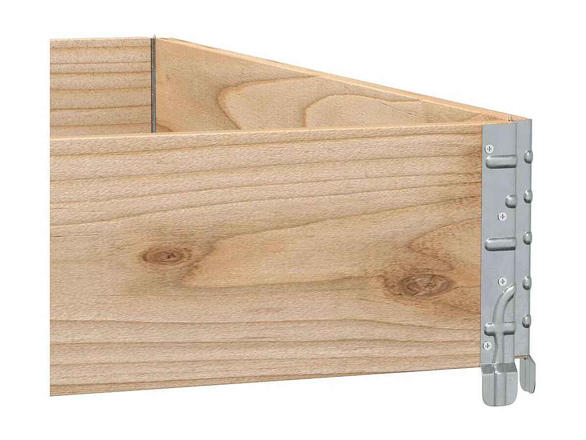 Jardinière 100x100 cm bois de pin massif