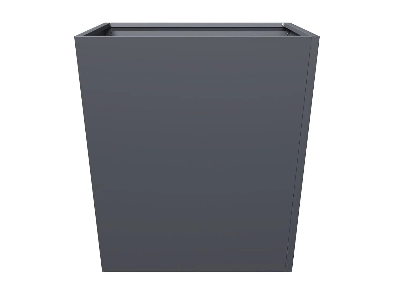 Jardinière anthracite 50x50x50 cm acier