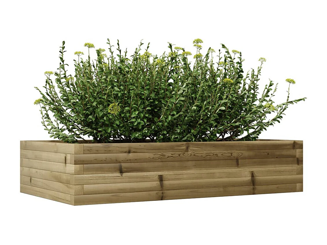 Jardinière 110x60x23 cm bois de pin imprégné