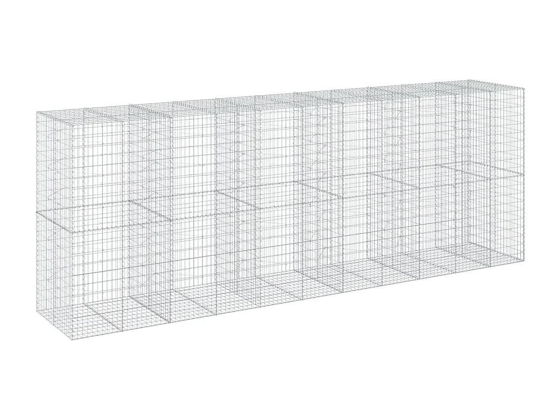 Panier gabion avec couvercle 550x100x200 cm fer galvanisé