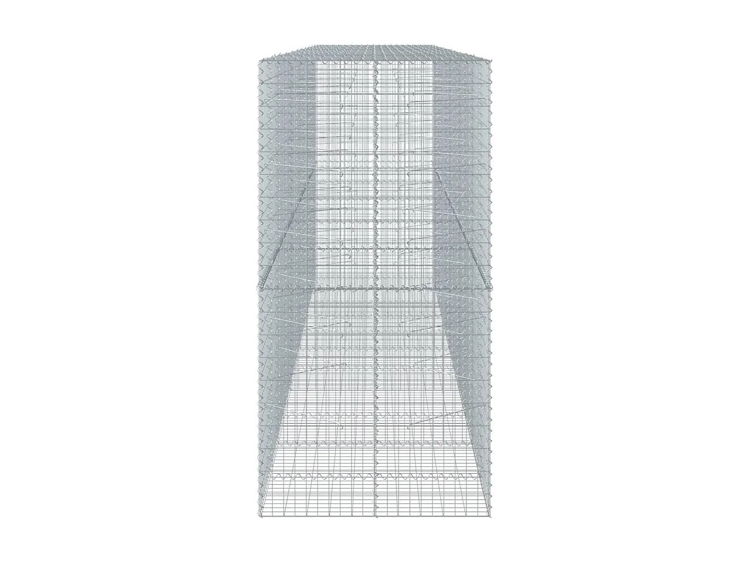 Panier gabion avec couvercle 550x100x200 cm fer galvanisé