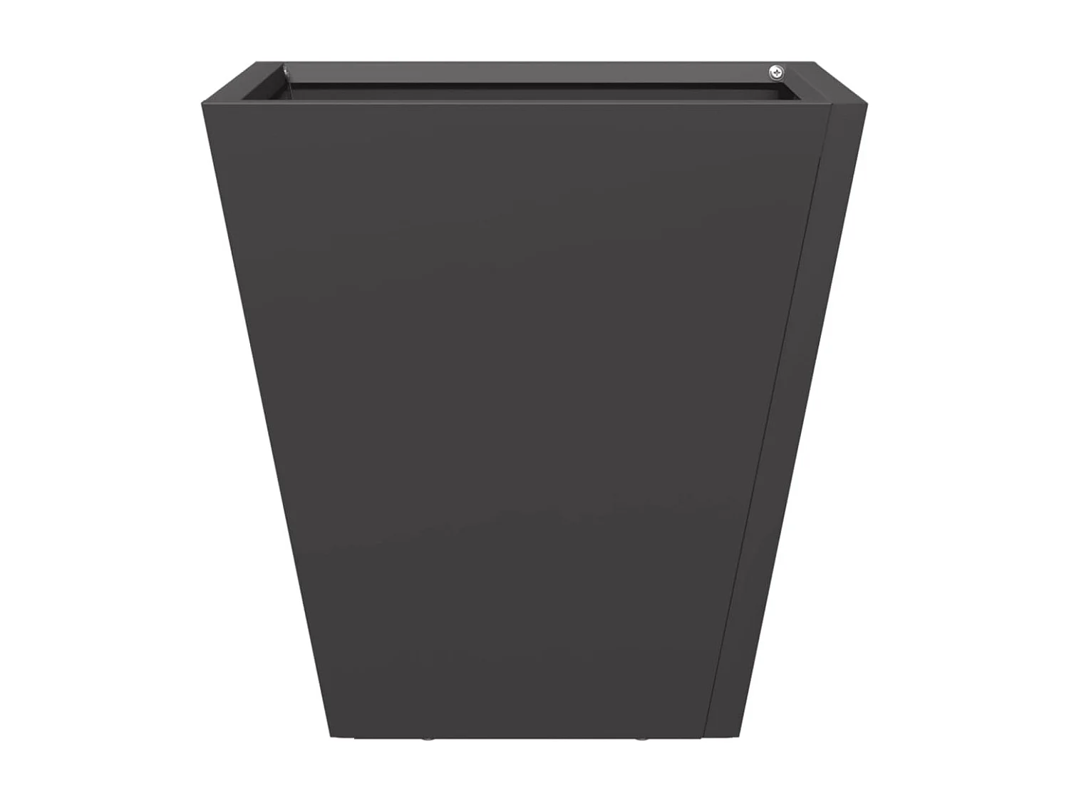 Jardinières 2 pcs noir 30x30x30 cm acier