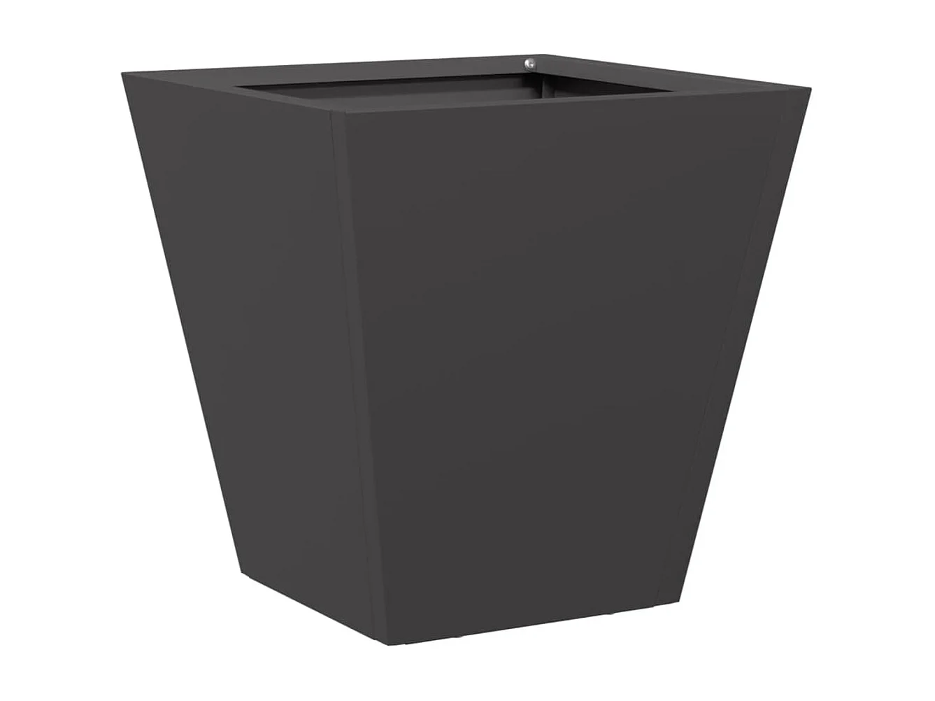 Jardinières 2 pcs noir 30x30x30 cm acier