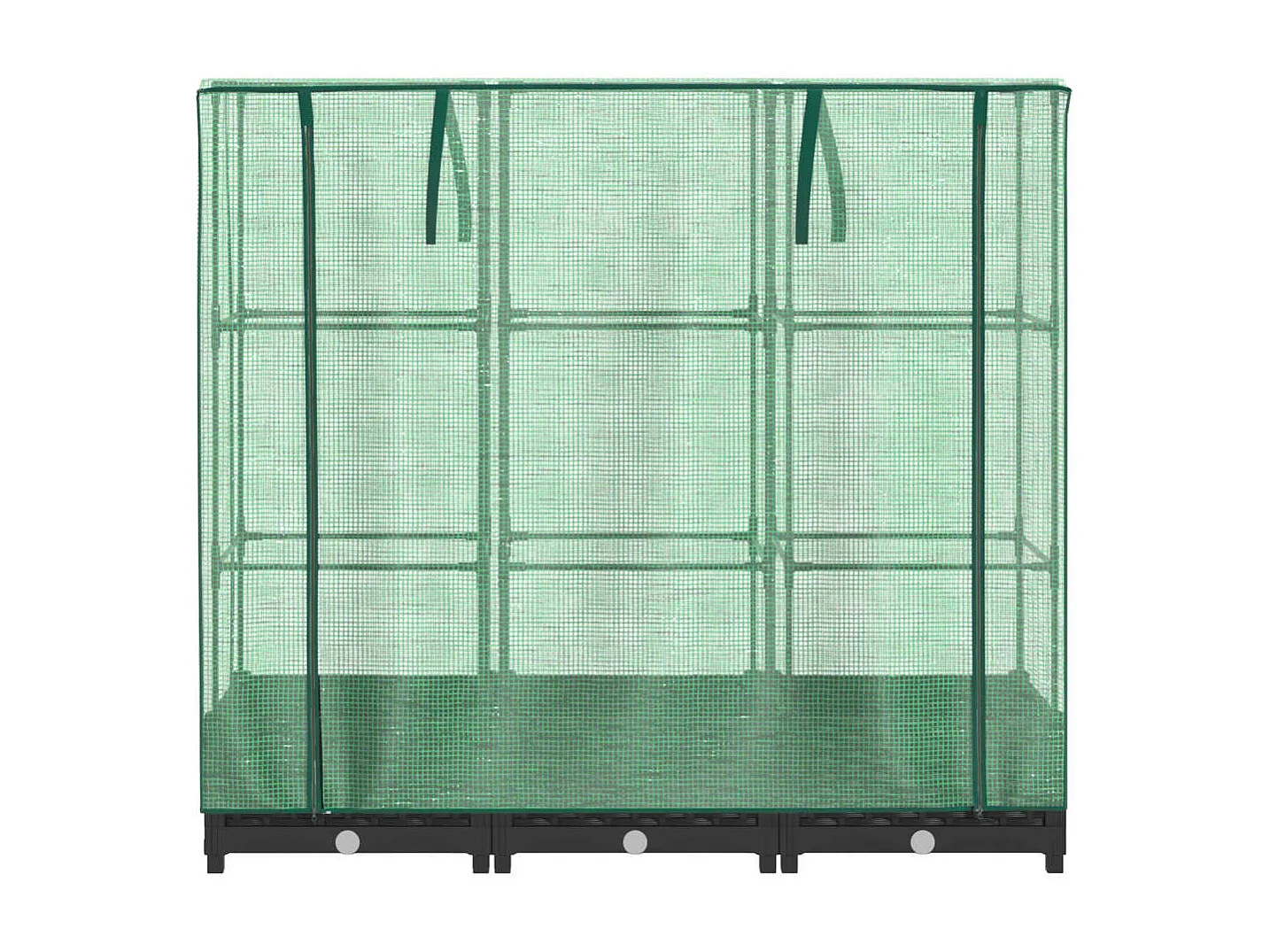 Hochbeet mit Gewächshaus-Aufsatz Rattan-Optik 120x40x123 cm