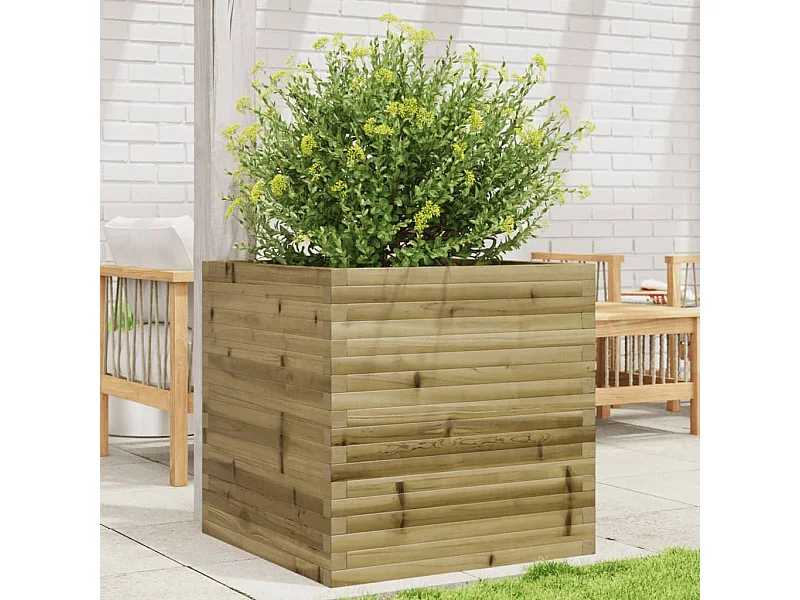 Jardinière 70x70x68,5 cm bois de pin imprégné