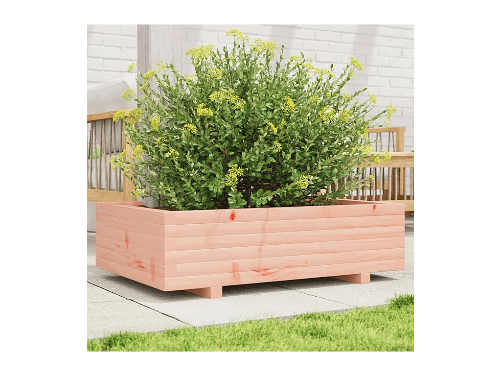 Jardinière 90x60x26,5 cm bois massif de douglas
