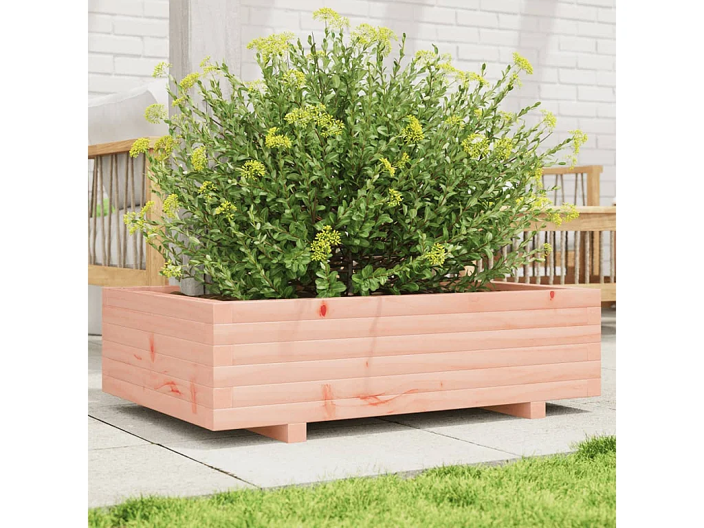 Jardinière 90x60x26,5 cm bois massif de douglas