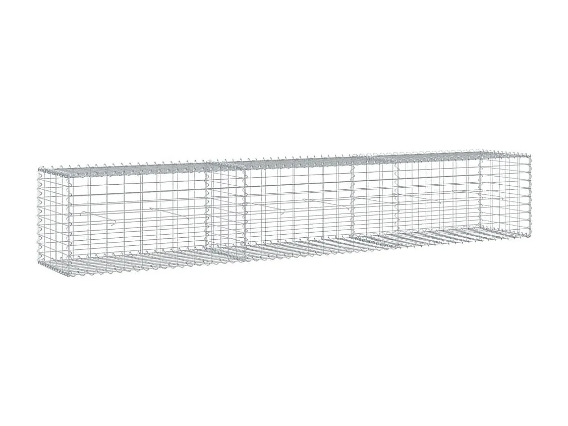 Panier gabion avec couvercle 300x50x50 cm fer galvanisé