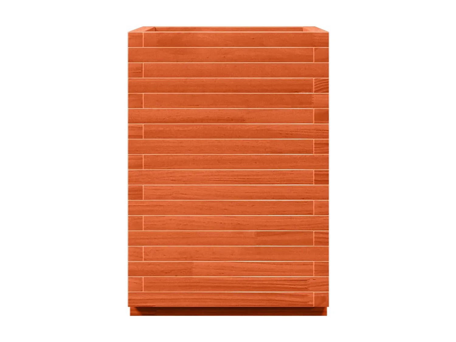 Fioriera Giardino Marrone Cera 50x50x72 cm Legno Massello Pino