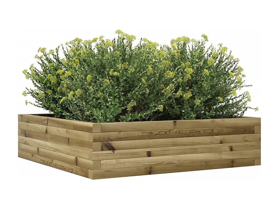 Fioriera da Giardino 90x90x23 cm in Legno di Pino Impregnato