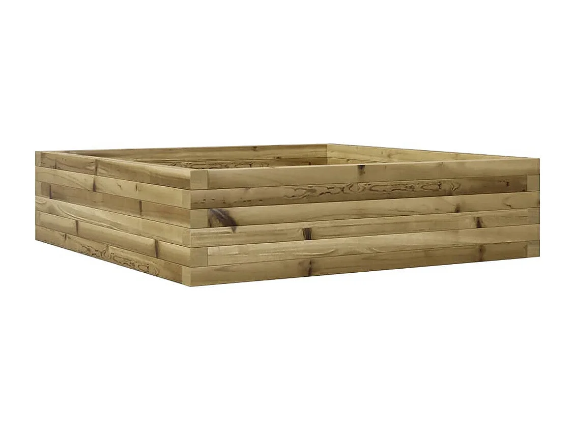 Fioriera da Giardino 90x90x23 cm in Legno di Pino Impregnato