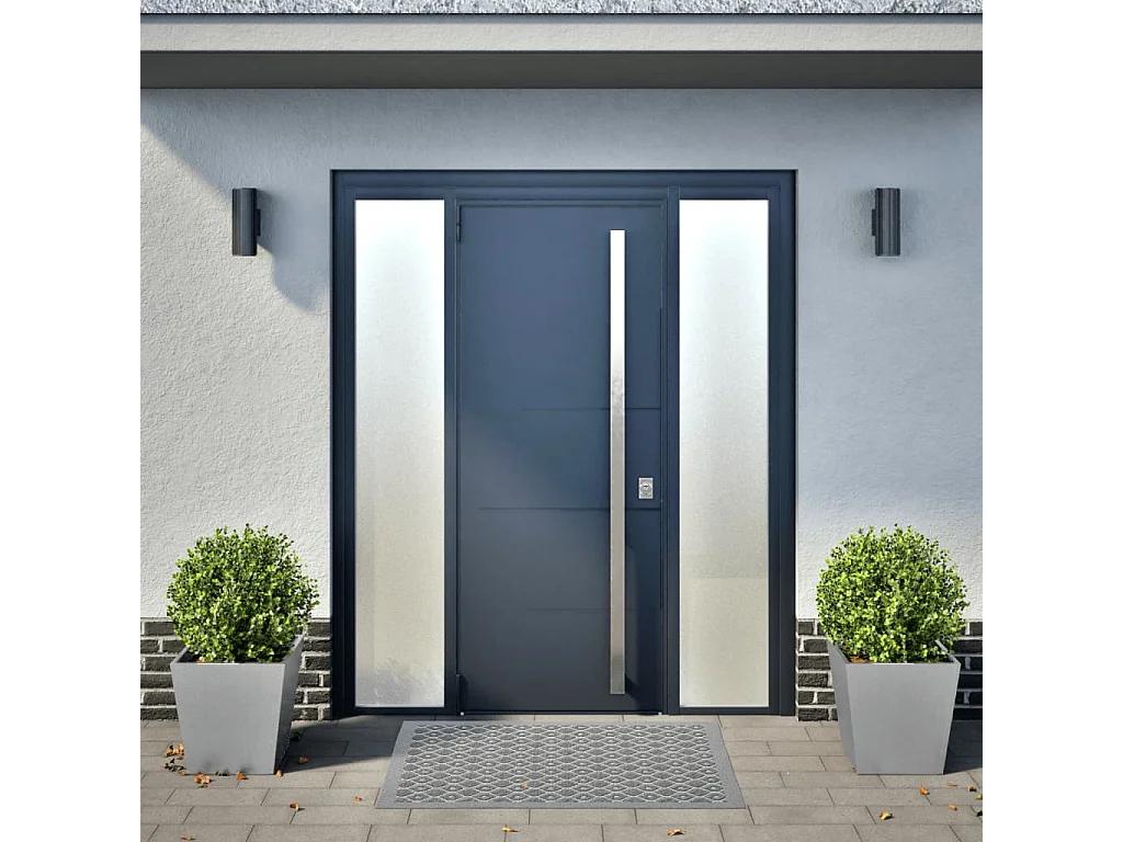 Jardinières 2 pcs 40x40x40 cm acier galvanisé