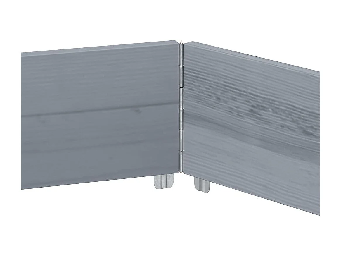 Verhoogde plantenbak zeshoekig 160x160 cm grenenhout grijs