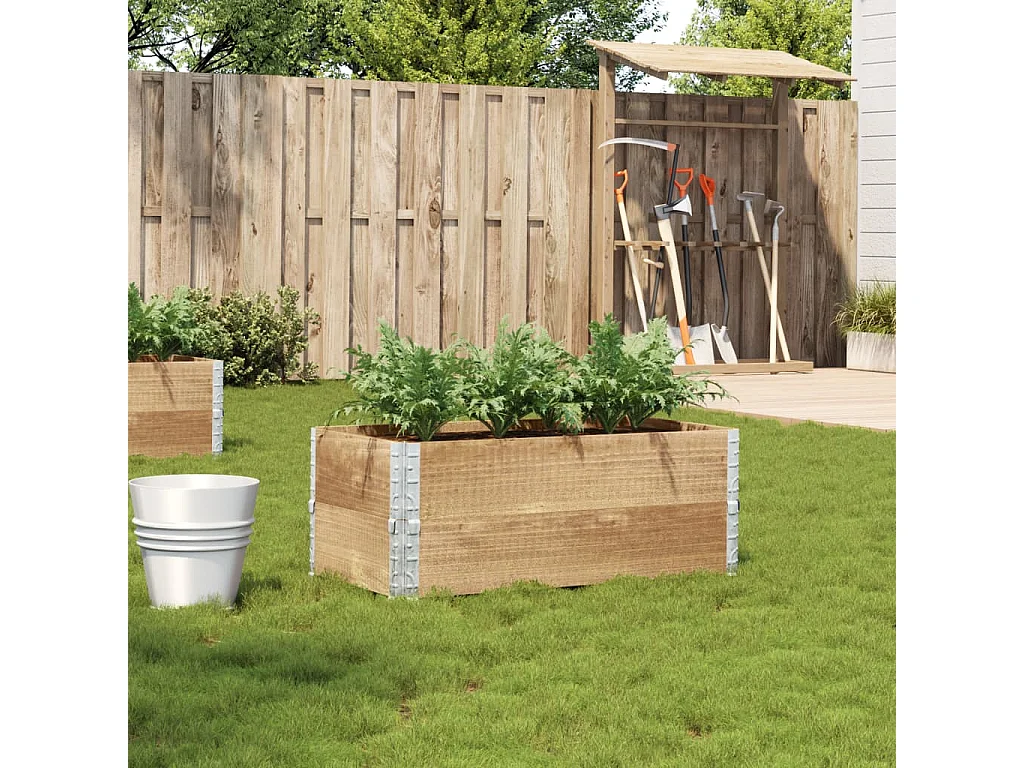Jardinière 100x50 cm bois de pin massif